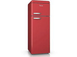 Swan Retro Top Mounted Fridge Freezer – Red